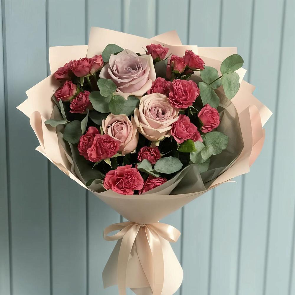 Букет цветов из: Гвоздики и Розы в Жигалово