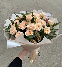 Букет Кремовые розы Латте в Жигалово
