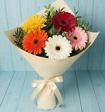 Букет цветов из:  Герберы #REPLACE_PRED# Жигалово