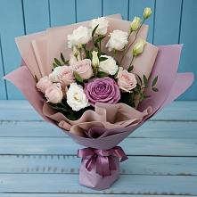 Букет цветов из:  Розы и Лизиантусы #REPLACE_PRED# Жигалово