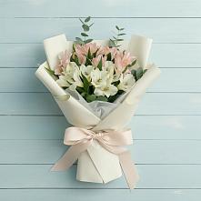 Букет цветов из:  Альстромерии #REPLACE_PRED# Жигалово