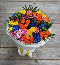 Букет цветов из:  Розы и Хризантемы в Жигалово