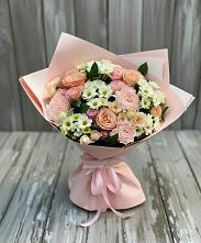 Букет цветов из:  Гвоздики, Розы и Хризантемы в Жигалово