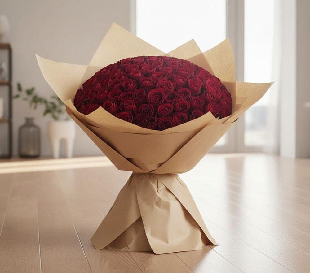 Букет 101 Красная роза в Жигалово
