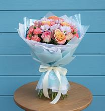 Букет цветов из:  Хризантемы и Розы #REPLACE_PRED# Жигалово