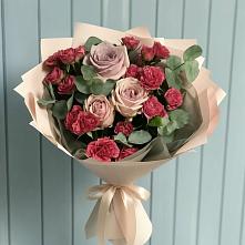 Букет цветов из:  Гвоздики и Розы в Жигалово