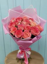 Букет 15 Розовых роз Равель в Жигалово