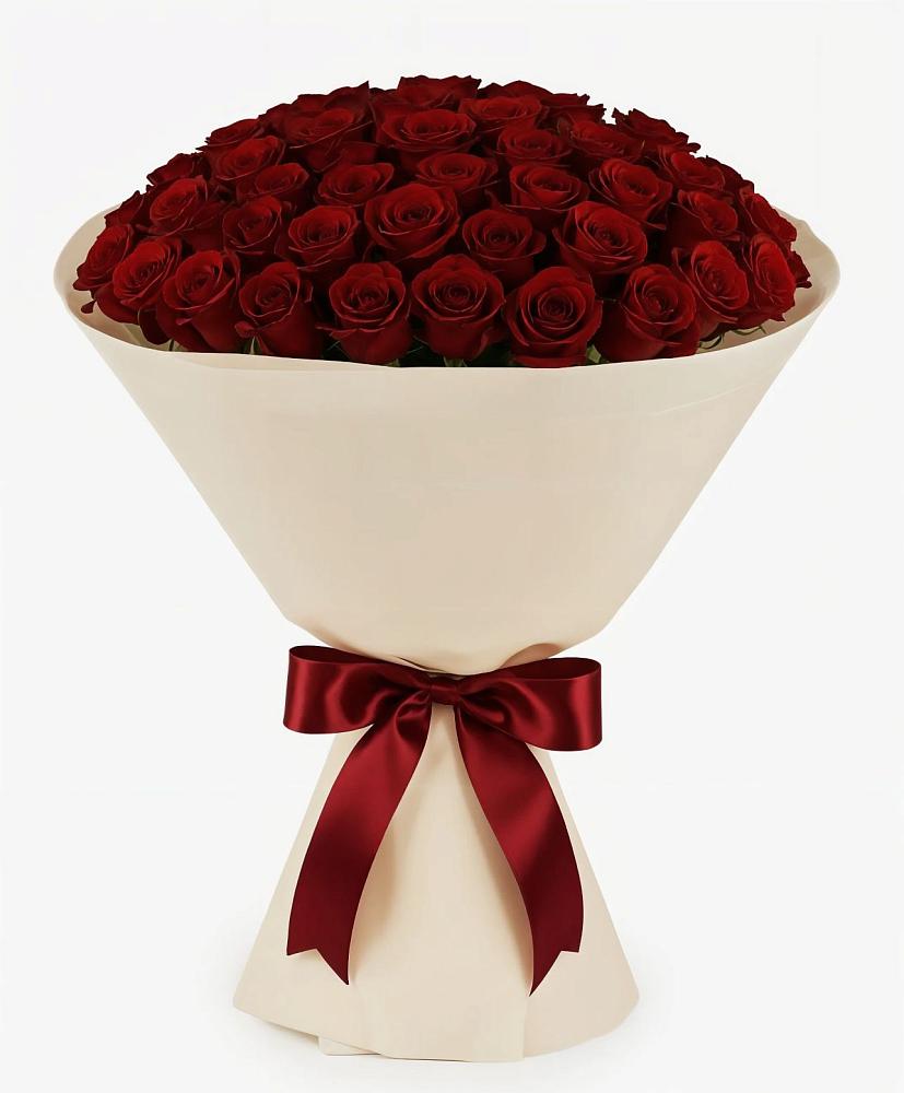 Букет 101 Бордовая роза Блэк Бакарра в Жигалово