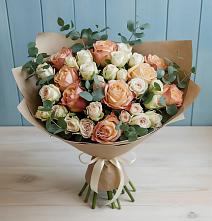 Букет цветов из:  Альстромерии и Розы в Жигалово