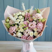 Букет цветов из:  Альстромерии и Розы #REPLACE_PRED# Жигалово